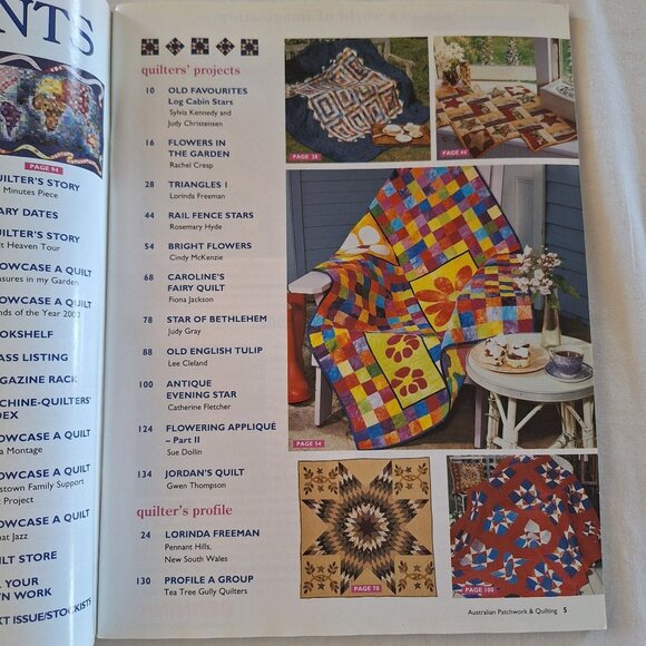 Australian Patchwork & Quilting Magazine Vol 10 No 9 Autumn Quilts & Projects - Picture 4 of 6